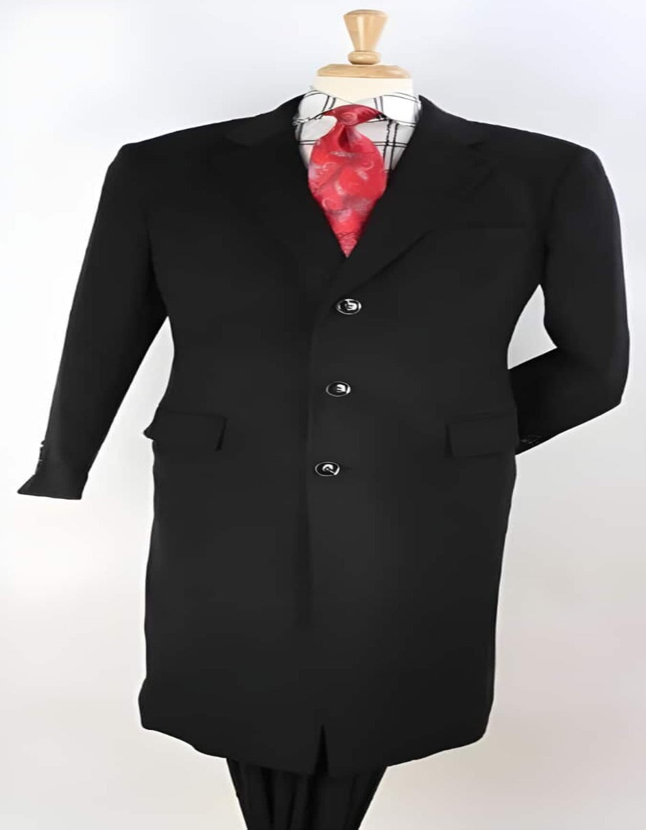 Mens Overcoat - Topcoat For Men - Winter Fabric - men's Plaid 100% Wool Overcoat - Plaid Wool Topcoat Black - Men's Tuxedo USA