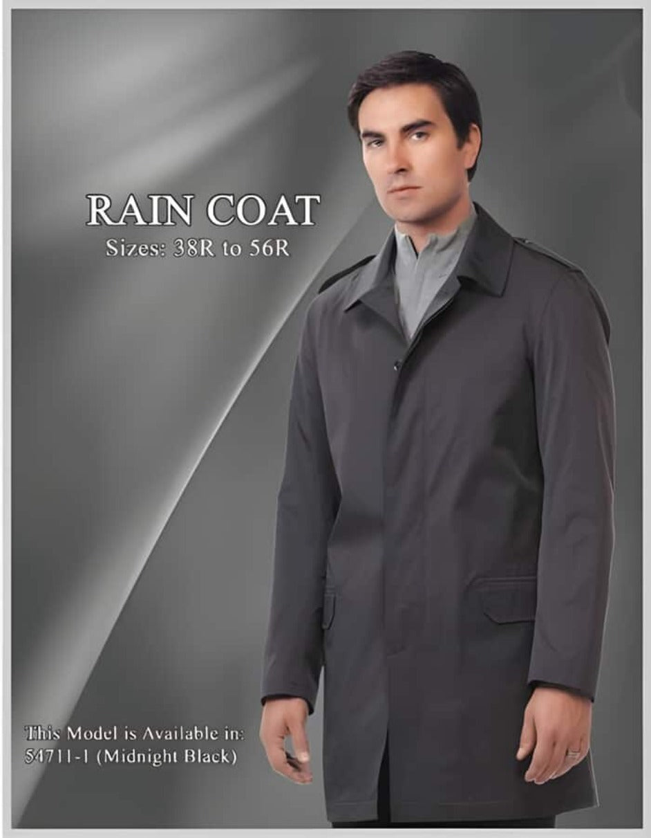 Mens Overcoat - Topcoat For Men - Winter Fabric - Raincoat - Dress Coat Cheap Priced Available In Big & Tall Sizes Trench Coat Dark color black Overcoat - Men's Tuxedo USA