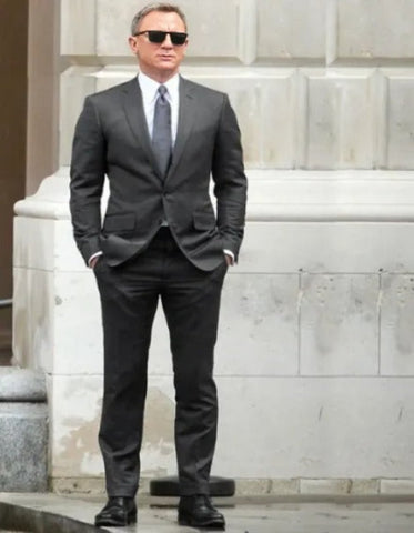 James Bond Costume - James Bond Black Single Breasted Suit