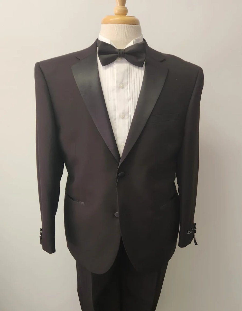 New Black Bolzano Slim Fit Tuxedo Jacket & Pants - Men's Tuxedo USA