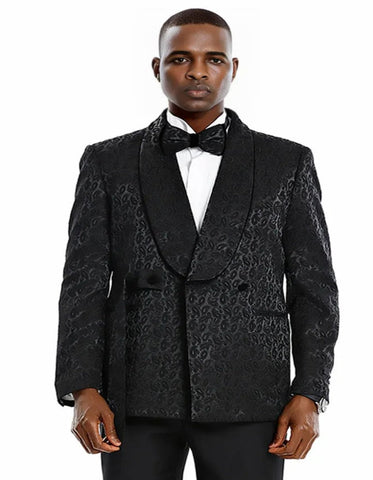 Double Breasted Tuxedo Jacket - Double Breasted Black Dinner Jacket