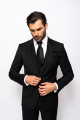 suits-with-baggy-pleated-pants-wide-leg-pants-100-wool-classic-fit-in-black-color-by-rossiman