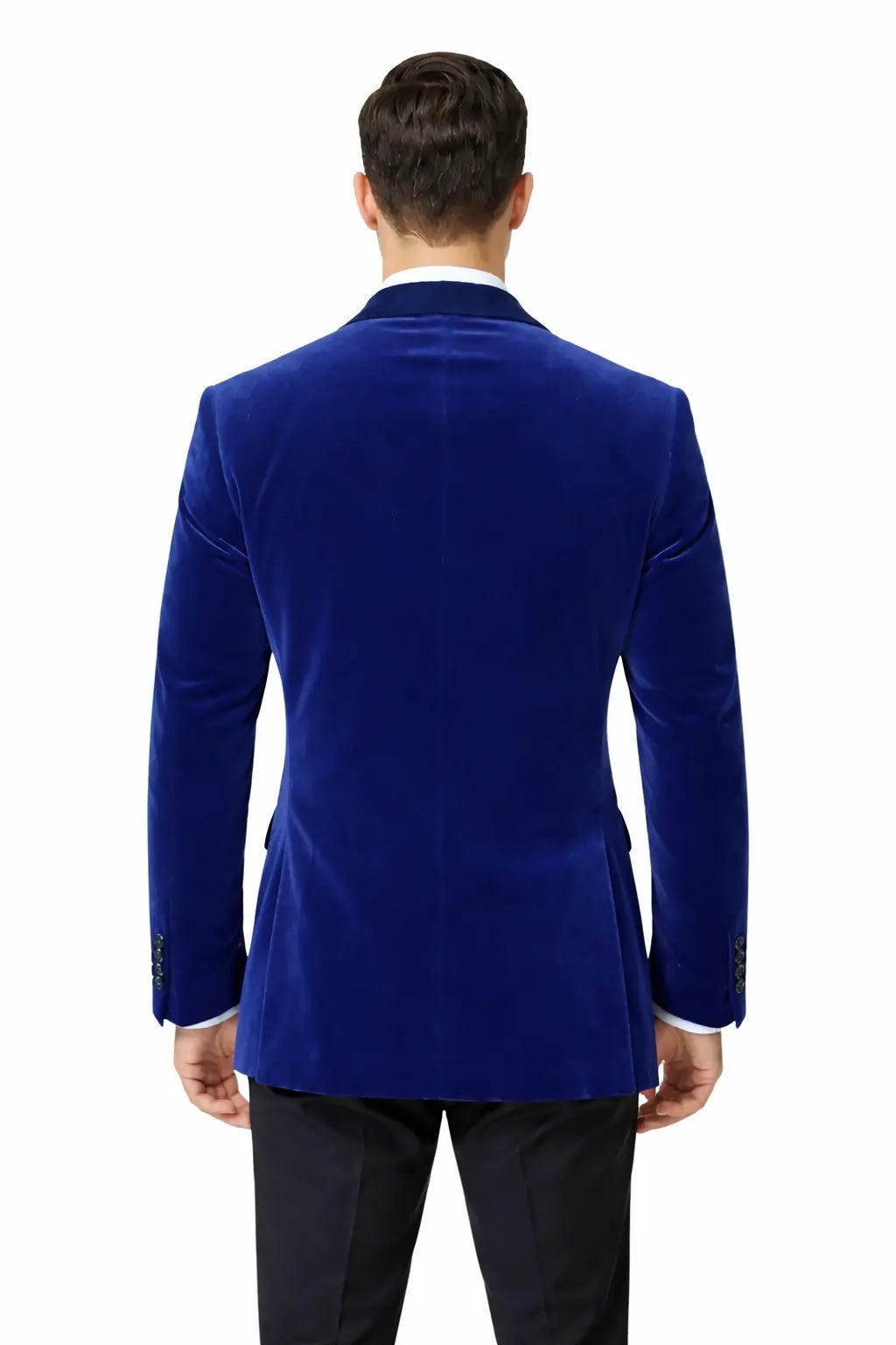Men’s Royal Blue Velvet Sport Coat – Royal Blue Luxury Party Blazer