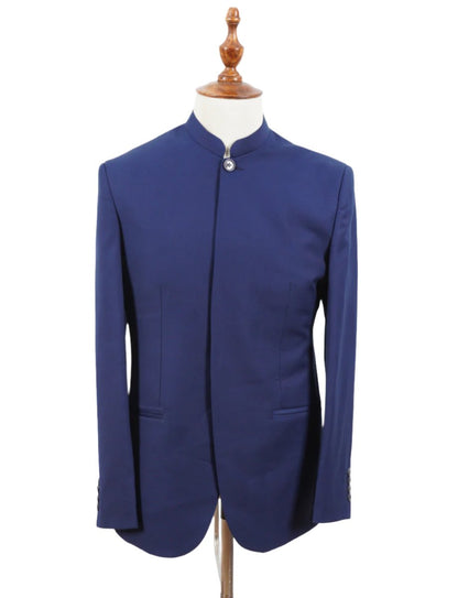 Men’s Christoph Waltz Spectre Blofeld Coat – Classic Nehru Mandarin Collar Jacket
