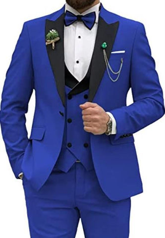 Blue Prom Suit For Men - Blue Homecoming  Royal Tuxedo