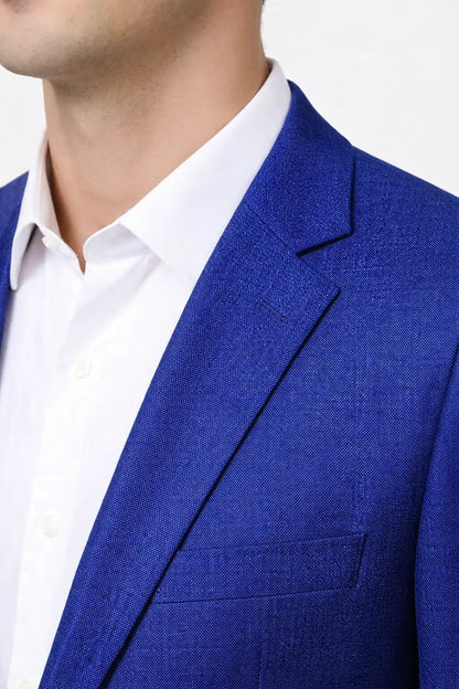 Men’s Stylish Blue Blazer – Modern Tailored Dress Jacket