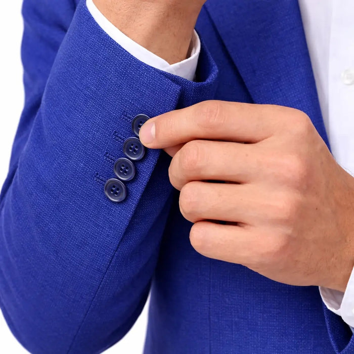Men’s Stylish Blue Blazer – Modern Tailored Dress Jacket