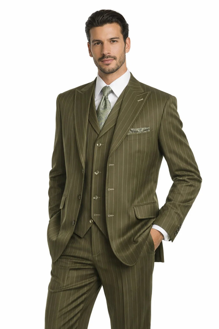 Bold Olive Green Fashion 3-Piece Set