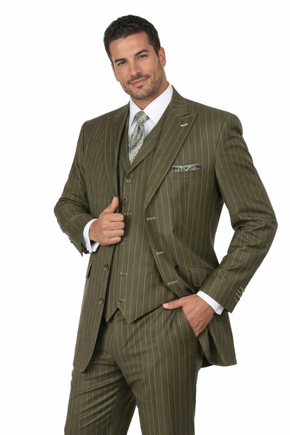 Bold Olive Green Fashion 3-Piece Set