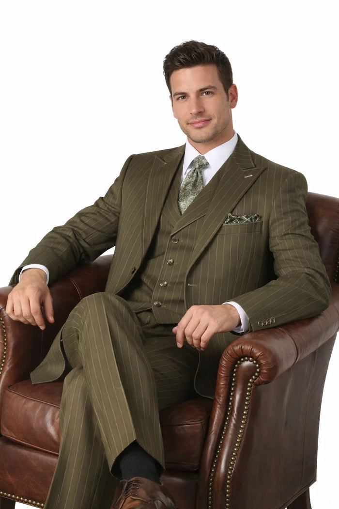Bold Olive Green Fashion 3-Piece Set