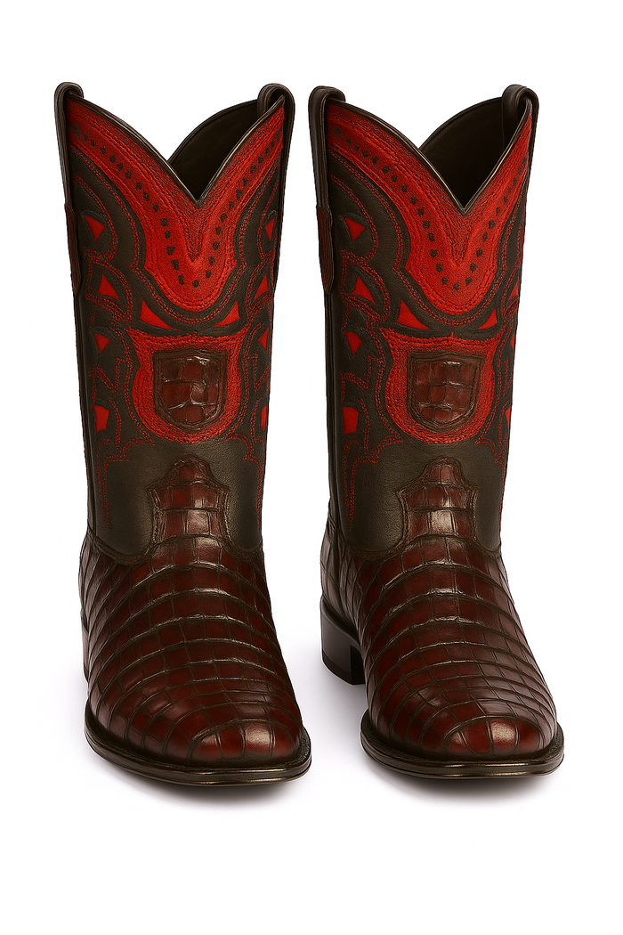 Botas de Cocodrilo Caiman Cola Horma Europea