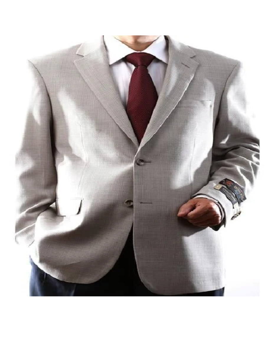 Brand: Caravelli Collezione Suit - Caravelli Suit - Caravelli italy Men's 2 Buttons Natural Stretch Stone Jacket