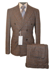 rossiman-brown-blue-vintage-glen-plaid-suit-with-windowpane-pattern