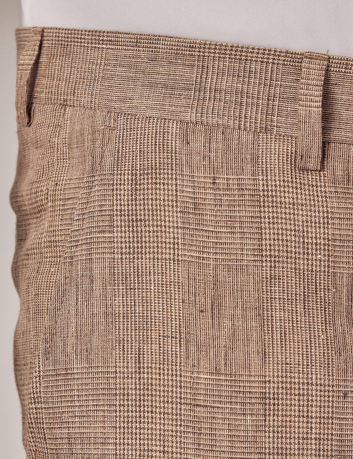 Mens Linen Suit For Beach Wedding - Summer  Suit in Brown - Men's Tuxedo USA
