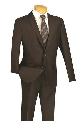 Brown Wedding Suit - Jacket + Pants - Brown Tuxedo - Brown Groomsmen Fabric Suit