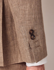 Mens Linen Suit For Beach Wedding - Summer  Suit in Brown - Men's Tuxedo USA