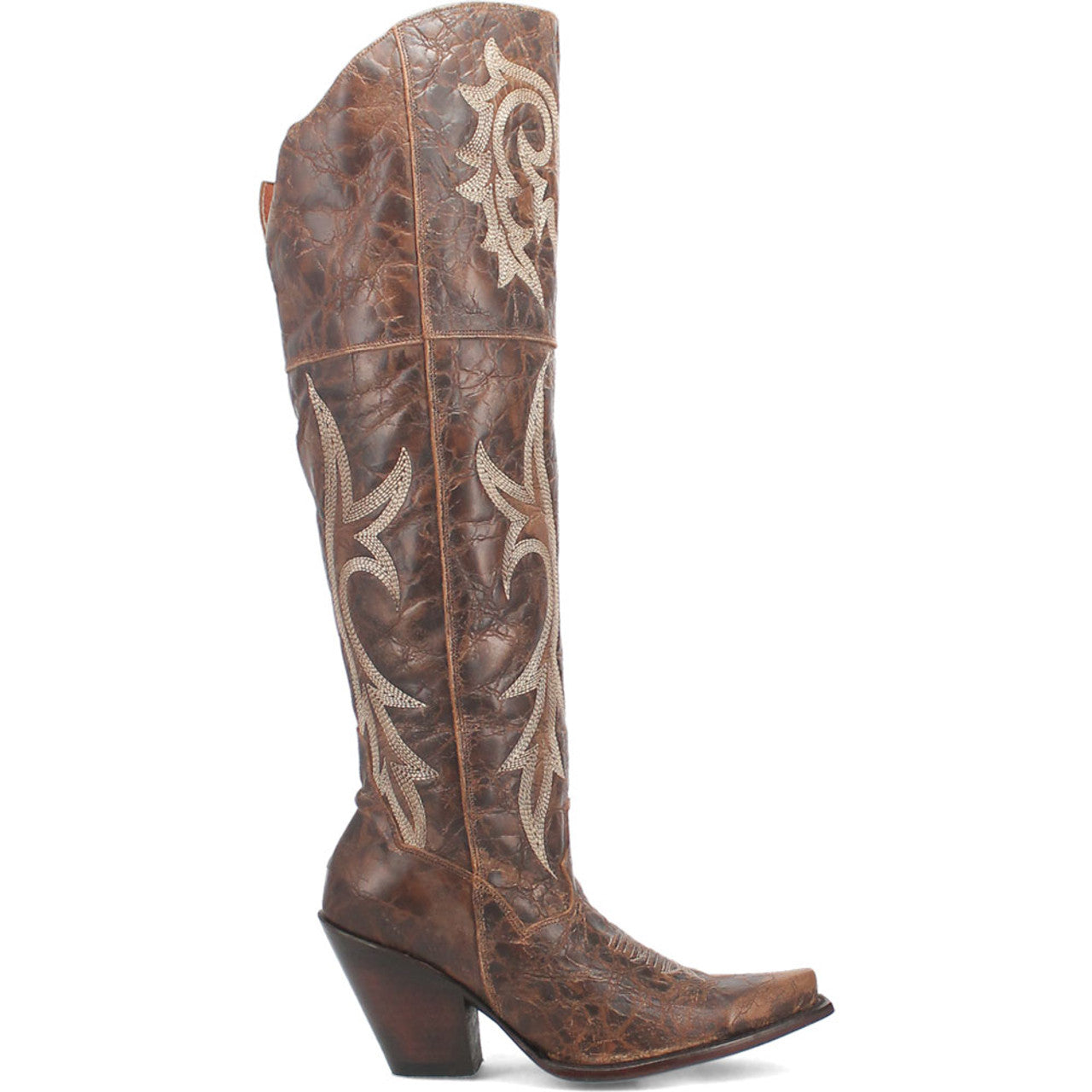 Dan Post Men Brown Jilted 20 Snip Toe Over the Knee Boot
