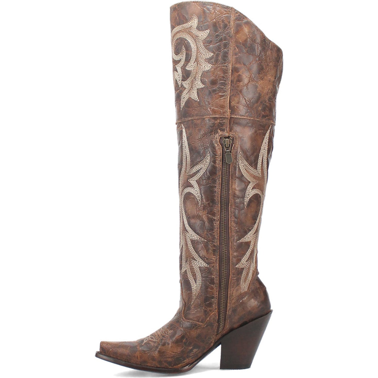 Dan Post Men Brown Jilted 20 Snip Toe Over the Knee Boot