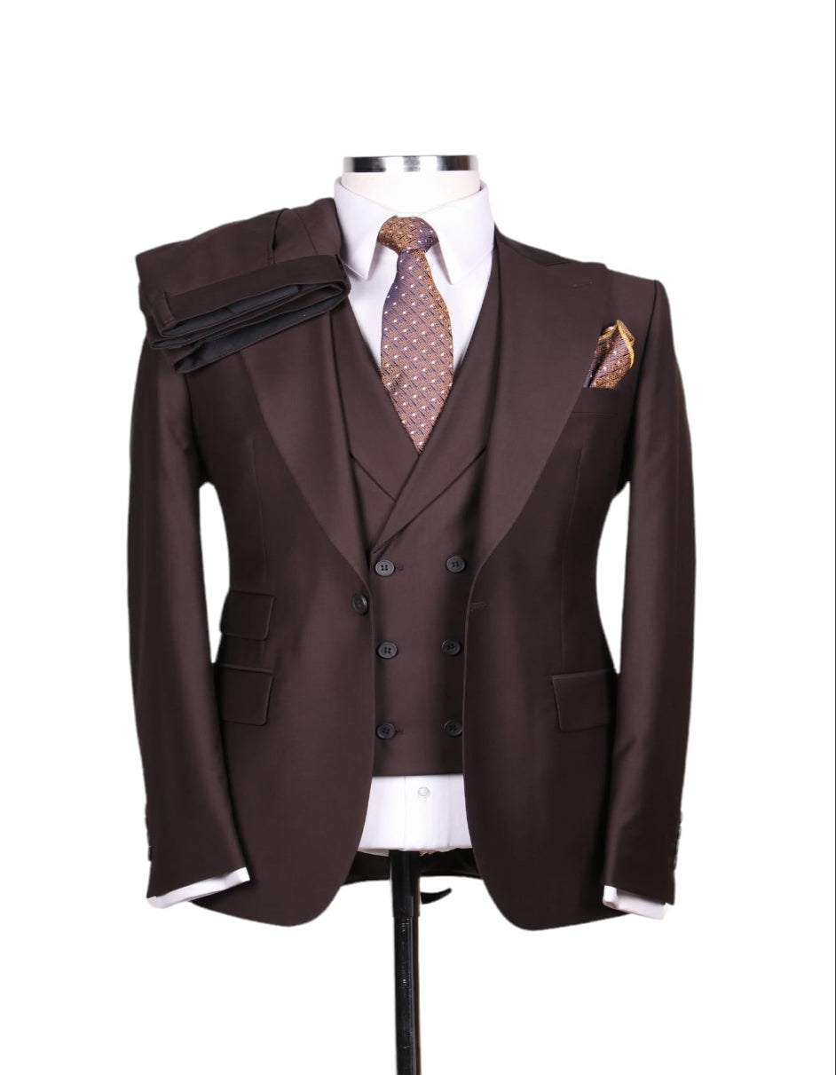 gatsby male dress Great Double Breasted Vest Suit, Brown for Men Colour:Dark Red sku_348855 Business Formal Clothing for the top hat