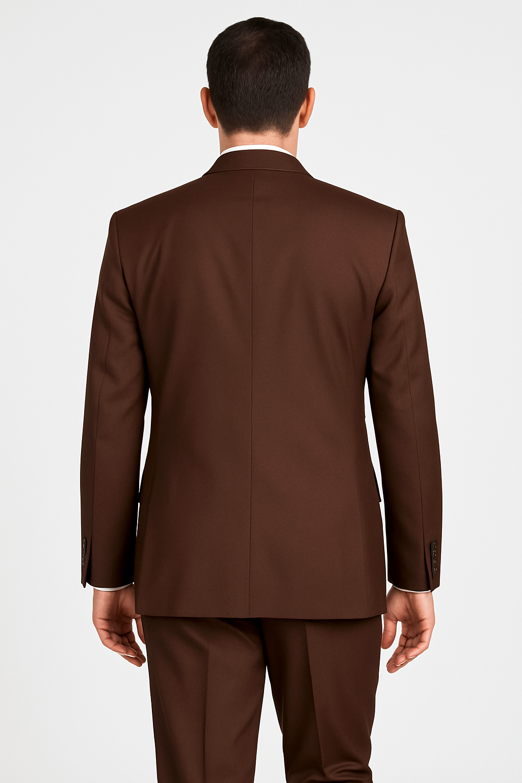 Pleated Suit - Mens Suits With Pleated Pant -  Regular Fit Suit - Brown Suit