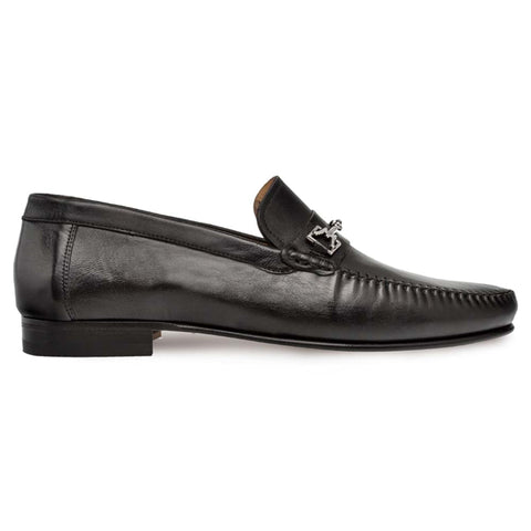Brussels Black Calfskin Menƒ??s Moccasin By Mezlan Made In Spain Brand