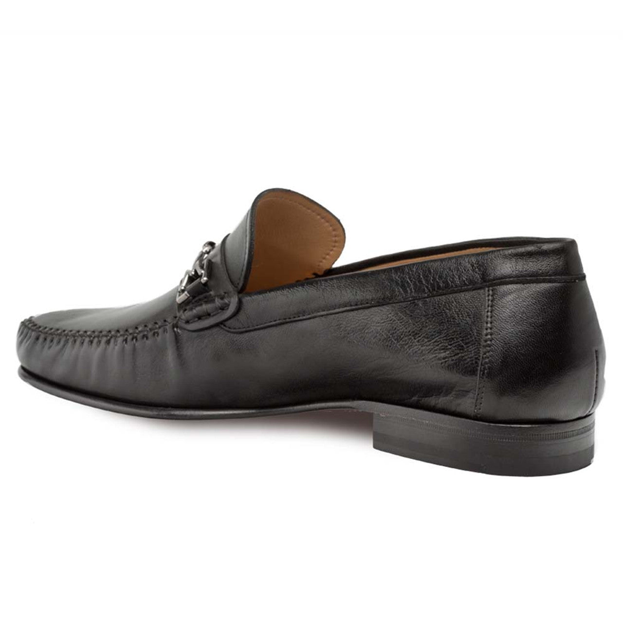 Brussels Black Calfskin Men??s Moccasin By Mezlan Made In Spain Brand