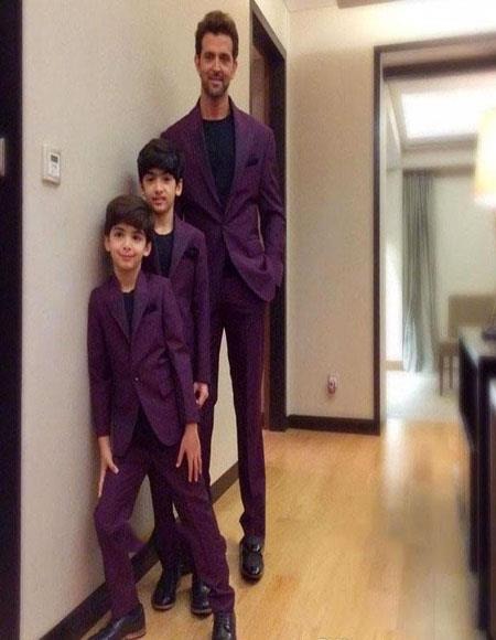 Burgundy Father ~ Dad And Son Matching Suit