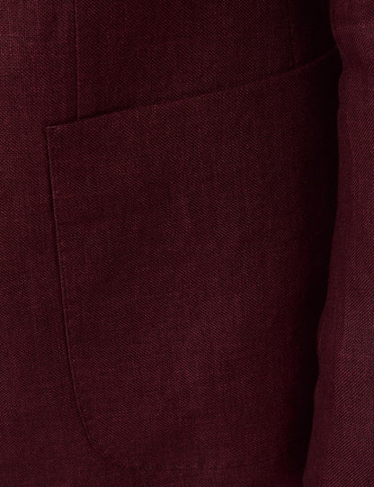 Mens Linen Suit For Beach Wedding - Summer Suit in Burgundy - Men's Tuxedo USA