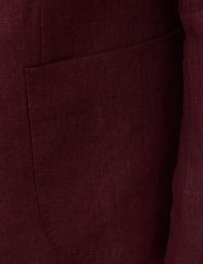 Mens Linen Suit For Beach Wedding - Summer Suit in Burgundy - Men's Tuxedo USA