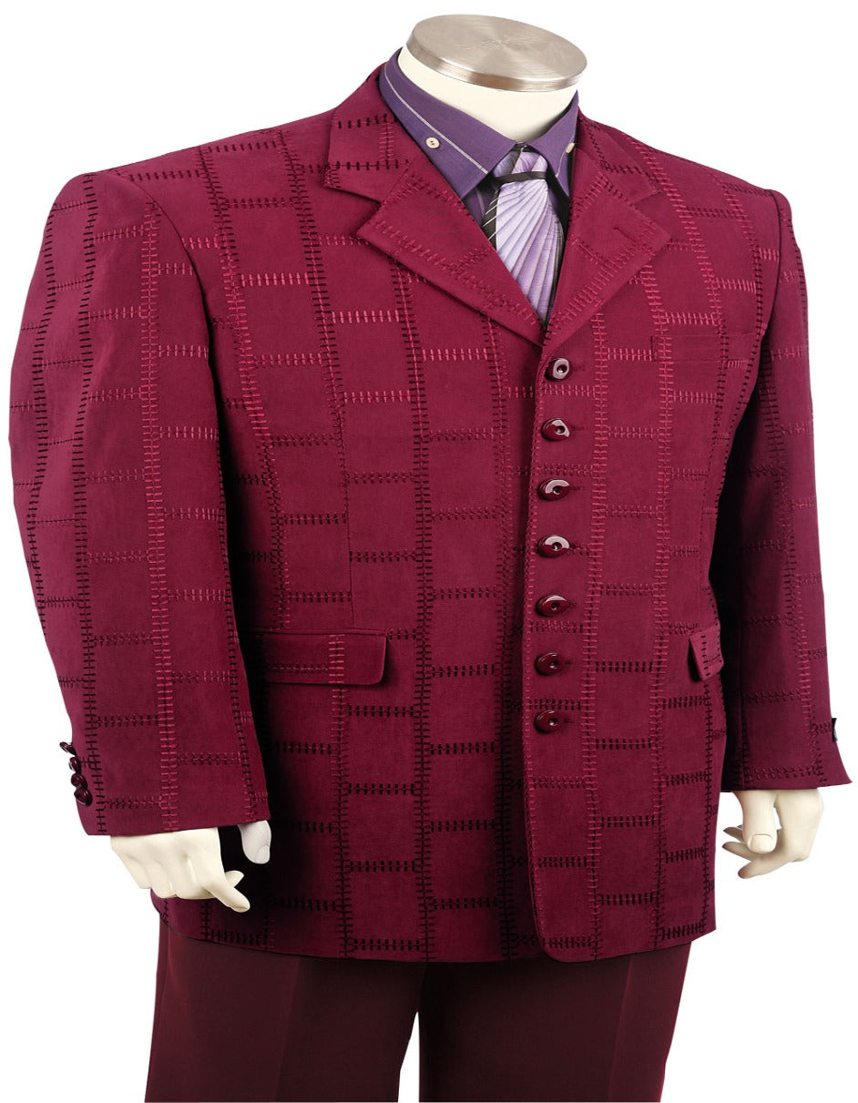 Burgundy Zoot suit - Maroon Color Fashion suit - Men's Tuxedo USA