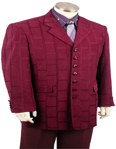 Burgundy Zoot suit - Maroon Color Fashion suit