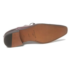 mezlan-men-burgundy-deer-skin-cap-toe-oxford-shoes - Size: 8