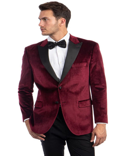 Alberto Burgundy 1-Button Peak Tuxedo main image 1