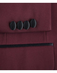 Mens Burgundy Prom Tuxedo - Maroon Wedding Dinner Traditional Suit - Men's Tuxedo USA