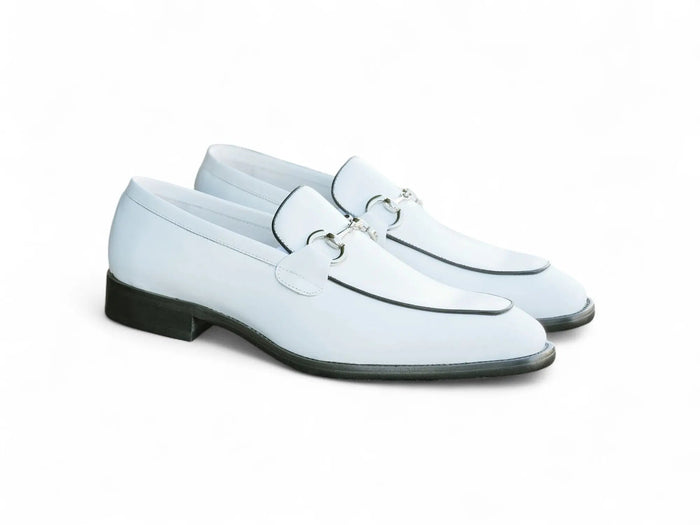 Burnished Calfskin Horsebit Loafer Carrucci