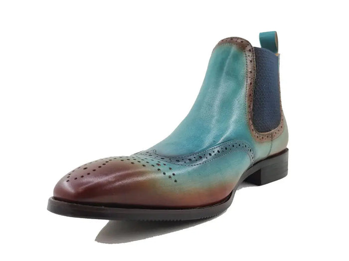 Carrucci Burnished Calfskin Wingtip Boot