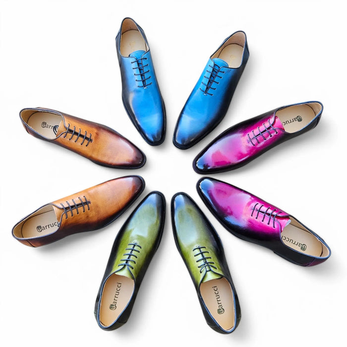 Carrucci Burnished Two Tone Wholecut Oxford