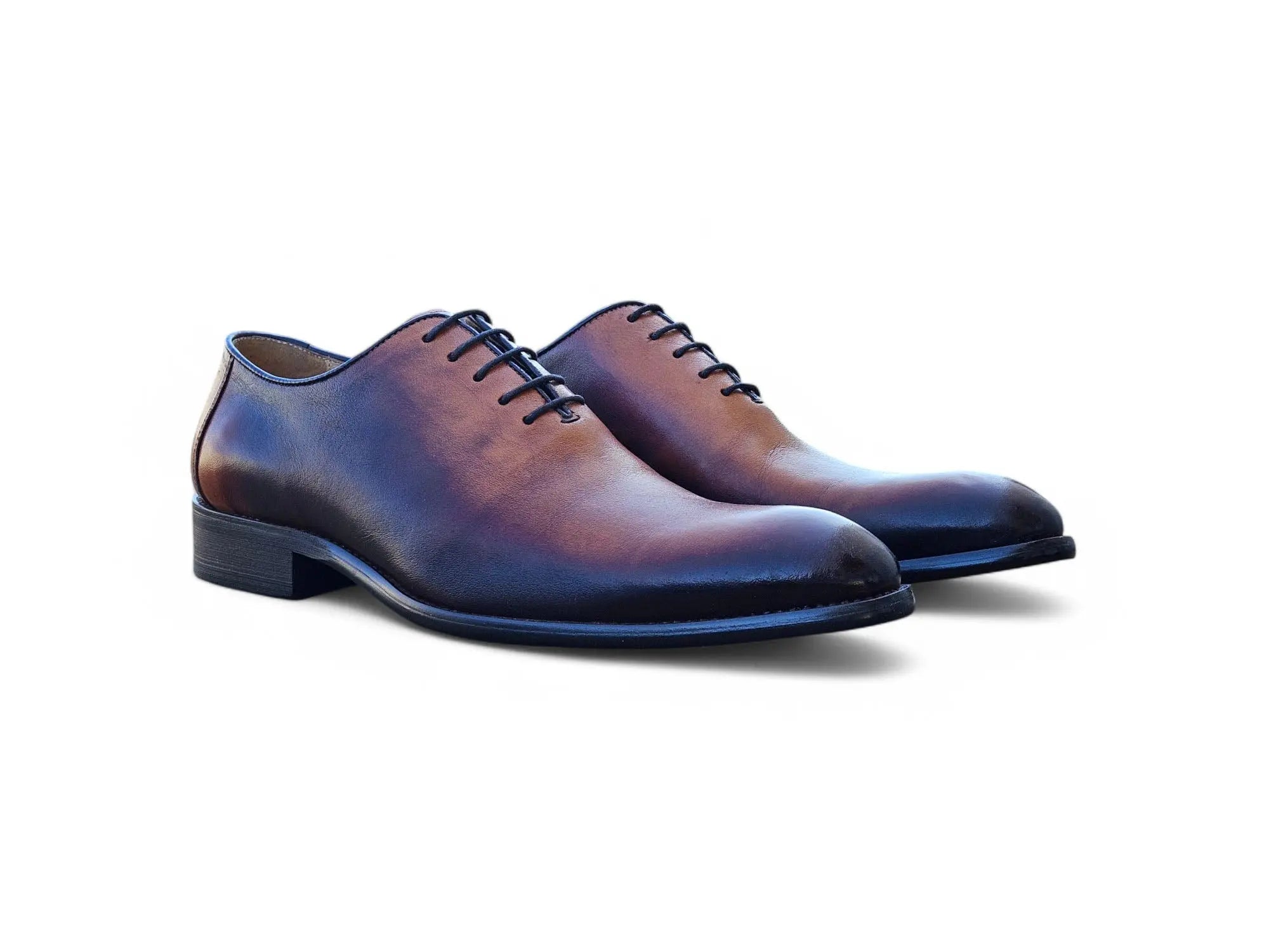 Burnished Two Tone Wholecut Oxford Carrucci