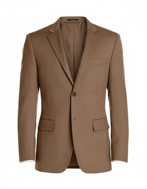 Men’s Brown Sport Coat Blazer – Classic Tailored Fit Dress Jacket