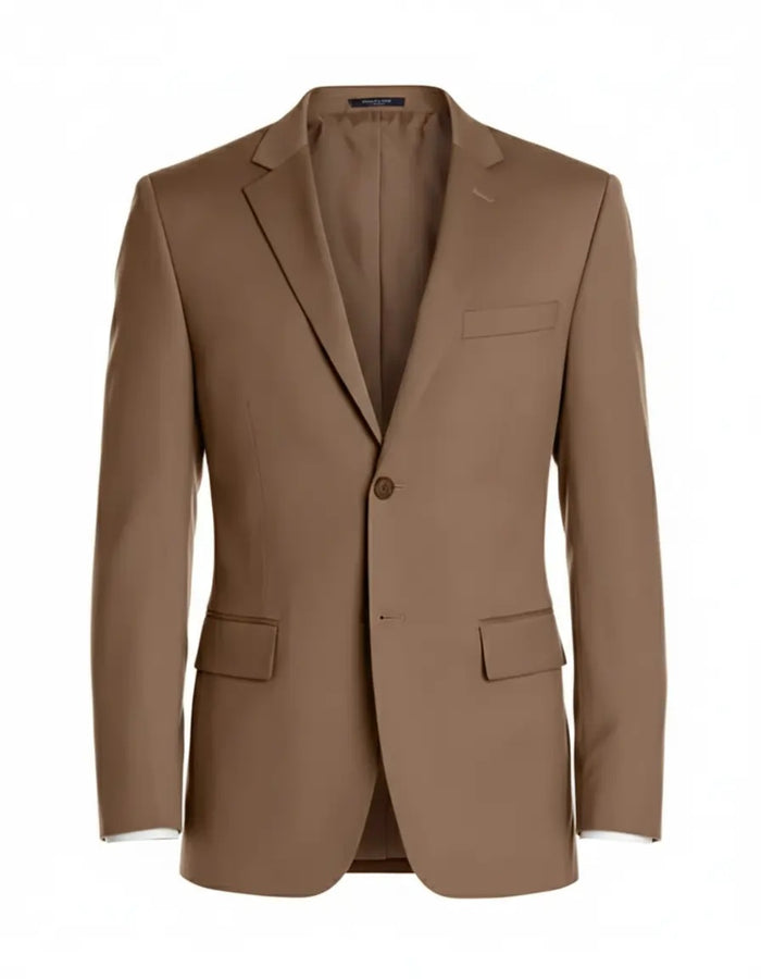 Men’s Brown Sport Coat Blazer – Classic Tailored Fit Dress Jacket