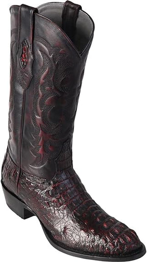 Los Altos Boots Mens Caiman Hornback Round Toe Western Cowboy Boot