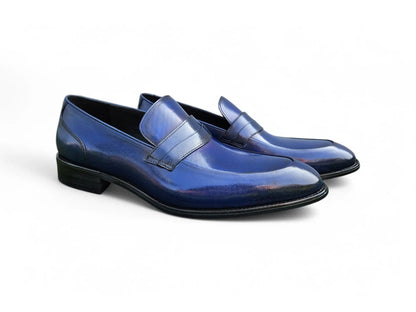 Calfskin Modern Classic Penny Loafer Carrucci