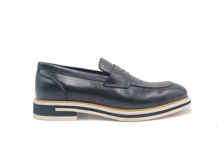 Carrucci Calfskin Penny Loafer