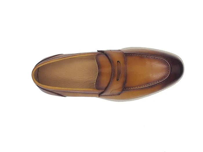 Carrucci Calfskin Penny Loafer