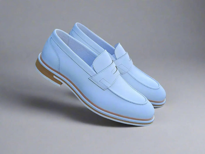 Carrucci Calfskin Penny Loafer