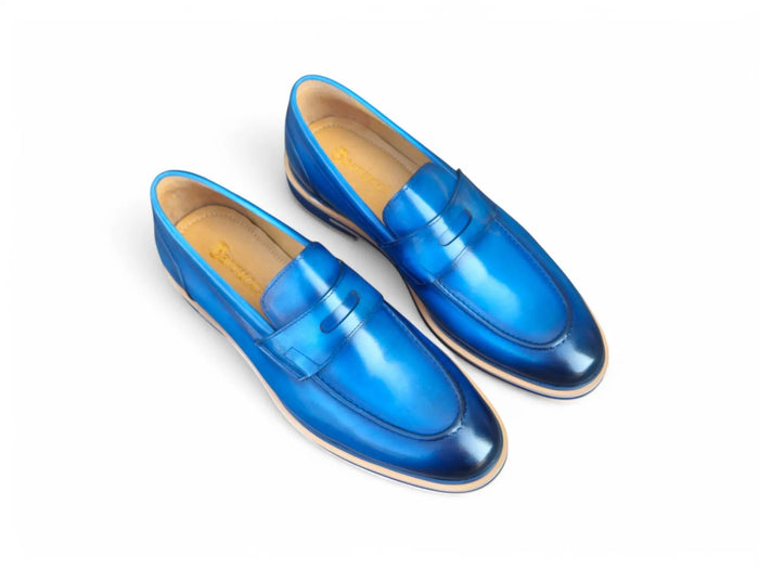 Carrucci Calfskin Penny Loafer