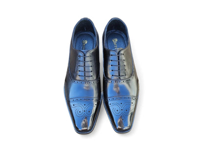 Cap Toe Lace-up in Leather Sole