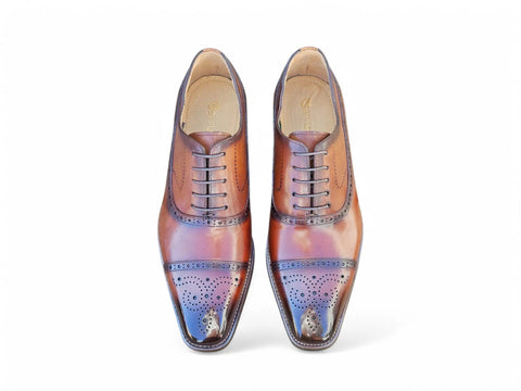 Cap Toe Lace-up in Leather Sole