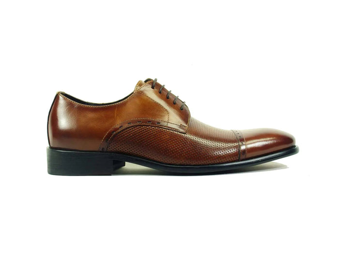 Carrucci Cap Toe Leather Lace-up Shoe
