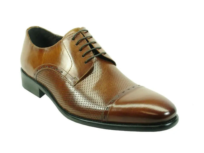 Carrucci Cap Toe Leather Lace-up Shoe